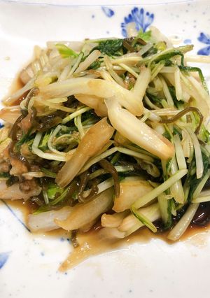 水菜の梅昆布茶もみ-レシピのメイン写真