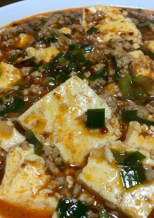 花椒辣醤たっぷり！辛旨のニラ麻婆豆腐♬-レシピのメイン写真