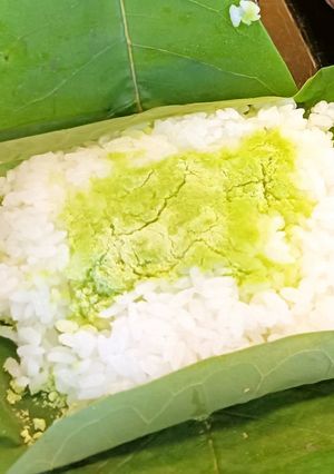 きな粉の香りが美味♡朴葉飯(ほおばめし)-レシピのメイン写真