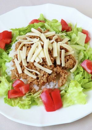 ピリ辛味噌のタコライス-レシピのメイン写真