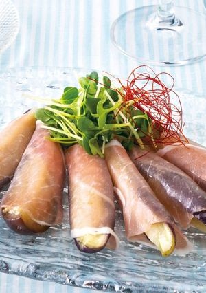 蒸しなすの生ハム巻き-レシピのメイン写真