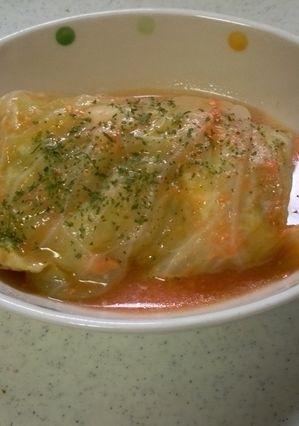 豆腐入り♡レンジでふんわりロールキャベツ-レシピのメイン写真