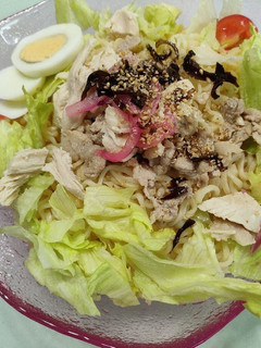 サッポロ塩ラーメンでサラダラーメン♪-レシピのメイン写真