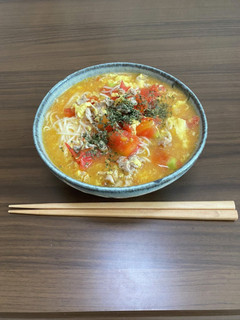 トマトとたまごの煮麺-レシピのメイン写真