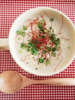 レンジで❤オートミールのマグ粥・参鶏湯風-レシピのメイン写真
