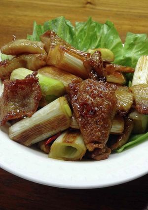 鶏皮とねぎのもっちり焼き-レシピのメイン写真