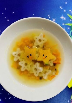 子供喜ぶ☆野菜たっぷり星スープ　-レシピのメイン写真