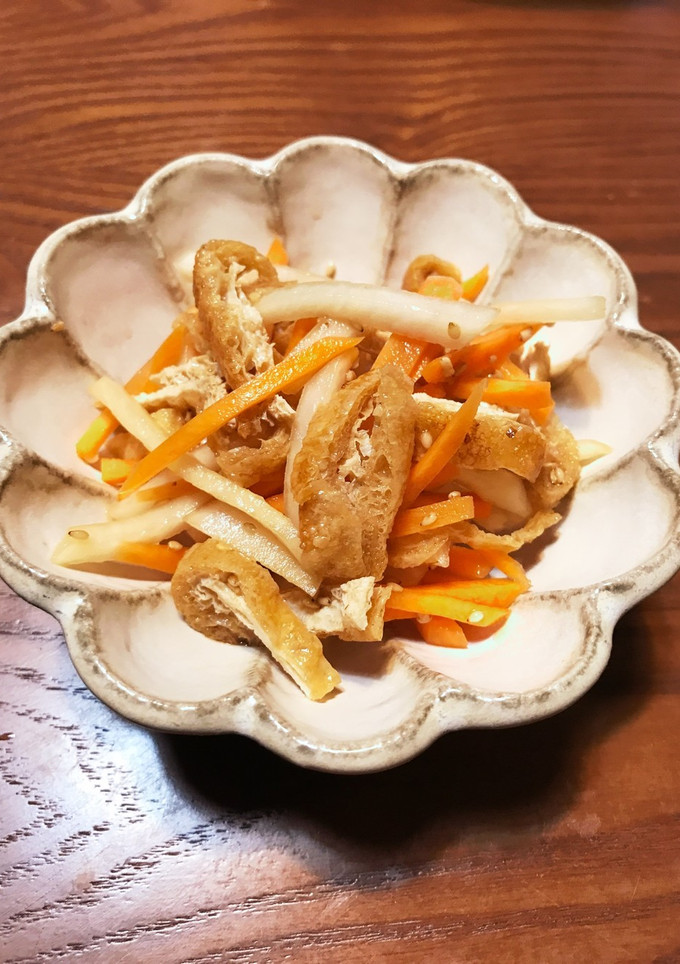 人参と大根と油揚げの中華風さっぱり和え-レシピのメイン写真