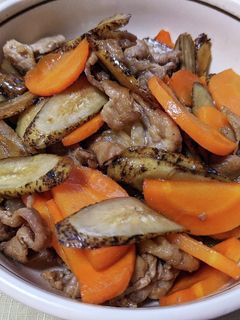 ごぼうと人参と豚こま肉の炒め物-レシピのメイン写真