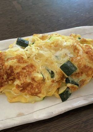 ズッキーニ入りオムレツ♡『何食べ』#95-レシピのメイン写真