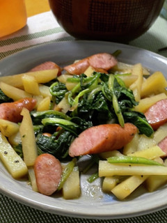 ほうれん草とじゃがいもの醤油バター味-レシピのメイン写真
