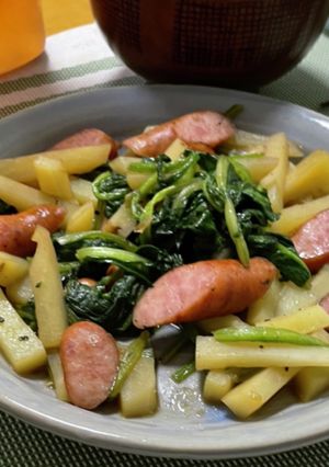 ほうれん草とじゃがいもの醤油バター味-レシピのメイン写真