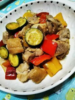 鶏もも肉とズッキーニのさっぱり炒め-レシピのメイン写真