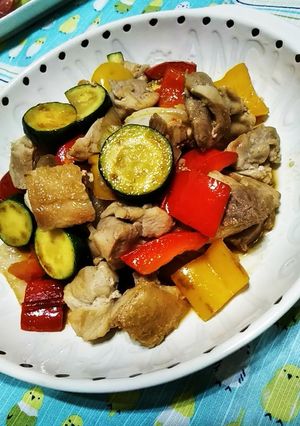 鶏もも肉とズッキーニのさっぱり炒め-レシピのメイン写真