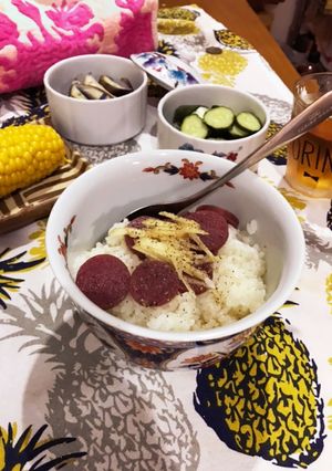 サラミ茶漬け（大原千鶴さんレシピ）-レシピのメイン写真