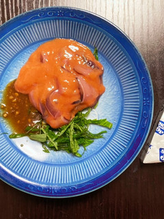 塩辛で酒のツマミ-レシピのメイン写真