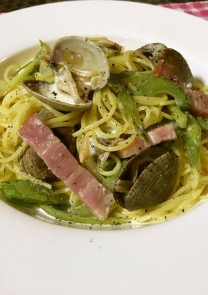 セロリとあさりのクリームパスタ-レシピのメイン写真