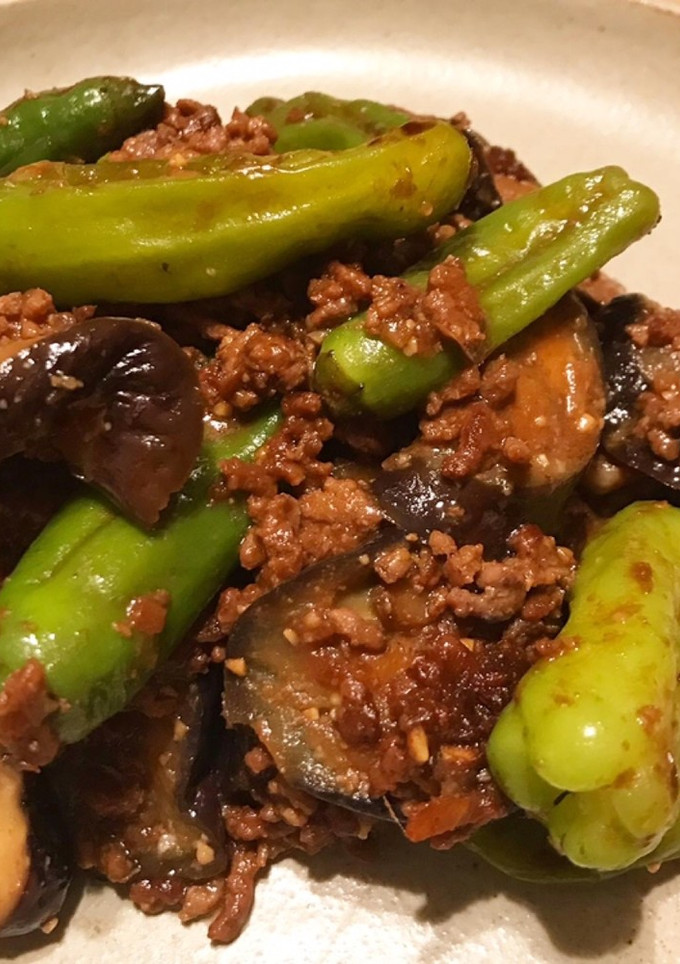ナスとししとうの肉味噌炒め-レシピのメイン写真