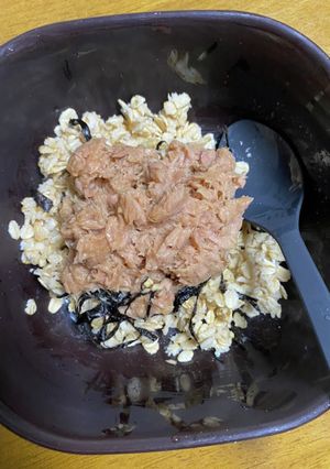 オートミール、レンジでツナ照り焼き丼-レシピのメイン写真
