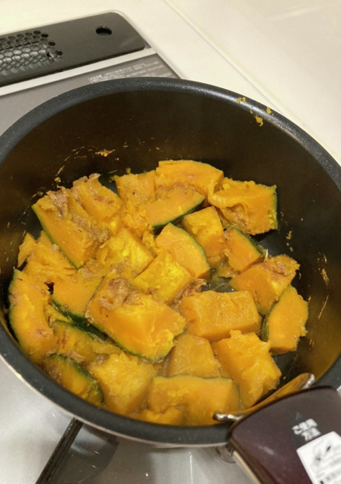 【1歳〜】取り分けごはん かぼちゃの煮物-レシピのメイン写真