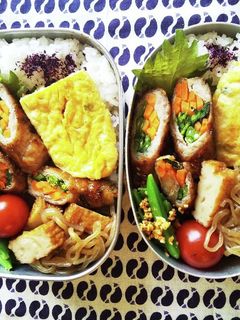 高校生 息子と娘のお弁当 2-レシピのメイン写真