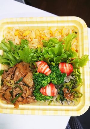 【夫婦弁当80】牛肉蓮根と三つ葉のお浸し-レシピのメイン写真