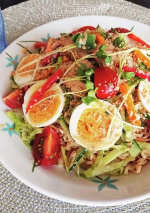 野菜たっぷりサラダラーメン-レシピのメイン写真