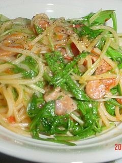 ★トマトと水菜とベーコンのパスタ★-レシピのメイン写真