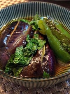ひんやり大葉*茄子とピーマンの焼き浸し-レシピのメイン写真