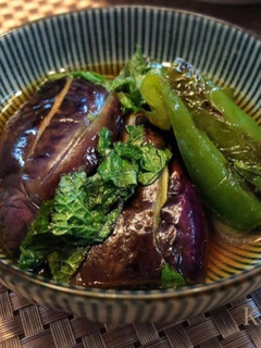 ひんやり大葉*茄子とピーマンの焼き浸し-レシピのメイン写真