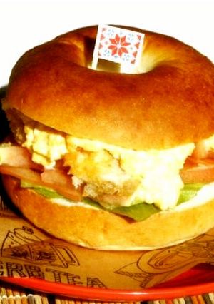 アンコウのベーグルサンド-レシピのメイン写真