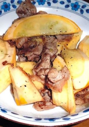 ズッキーニと豚肉の塩炒め-レシピのメイン写真