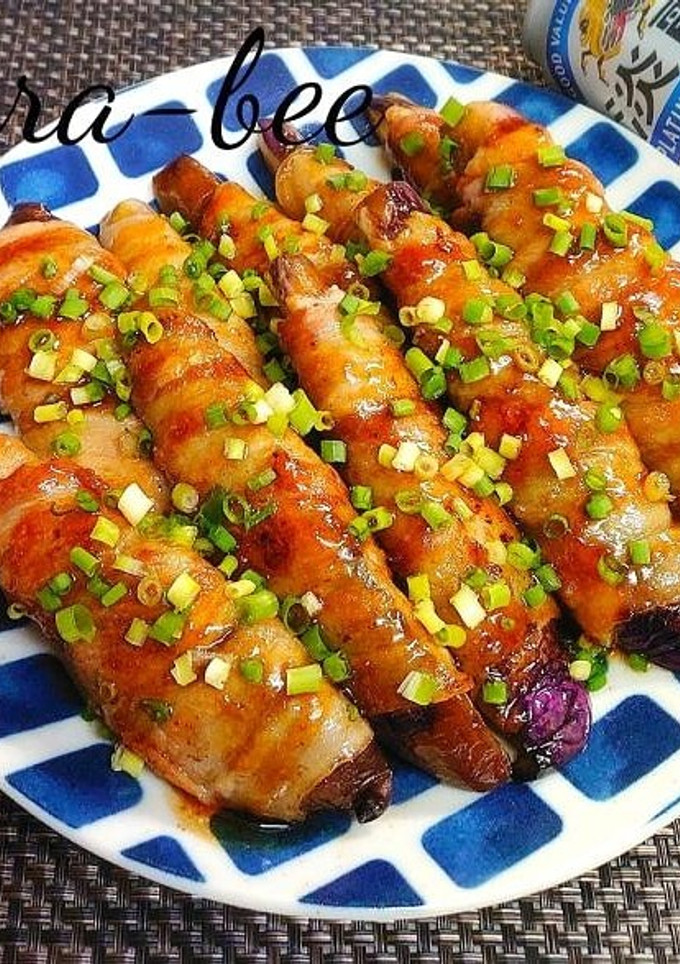 茄子の肉巻きオイスター生姜照り焼き-レシピのメイン写真