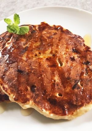 バナナとオートミールのホットケーキ-レシピのメイン写真