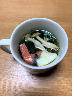 電子レンジで!具だくさんマグカップスープ-レシピのメイン写真