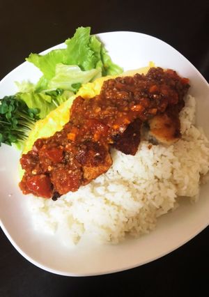 チキンカツでトルコライス-レシピのメイン写真