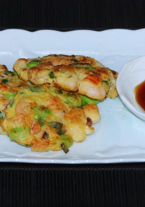 海老・イカ・野菜のコロコロチヂミ風-レシピのメイン写真