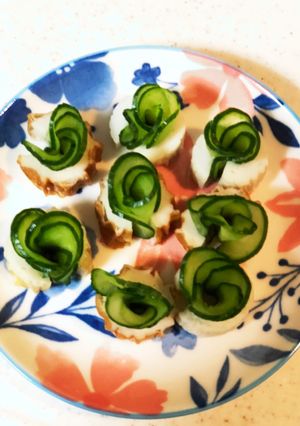 【お弁当に】簡単ちくわキュウリの花-レシピのメイン写真