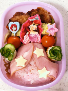 簡単アリエルのドレス弁当(&シンデレラ)-レシピのメイン写真