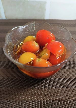 漬け込むだけ!ミニトマトめんつゆ浸け-レシピのメイン写真