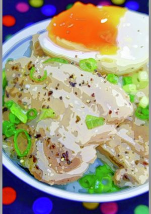 ムゲンソルト！俺の塩味の豚の角煮丼-レシピのメイン写真