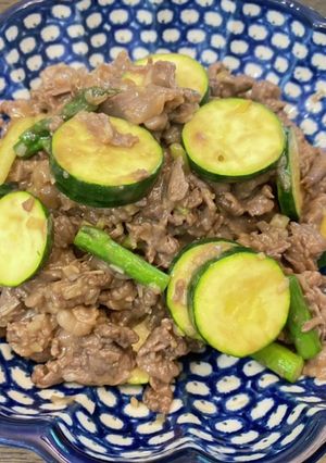 牛肉とズッキーニの中華風『何食べ』#74-レシピのメイン写真