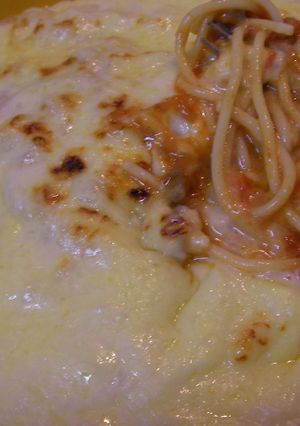 ミートスパゲティをリメイク♪ラザニア風で-レシピのメイン写真