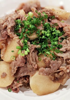牛肉と山芋　すき焼き風炒め　覚え書き-レシピのメイン写真
