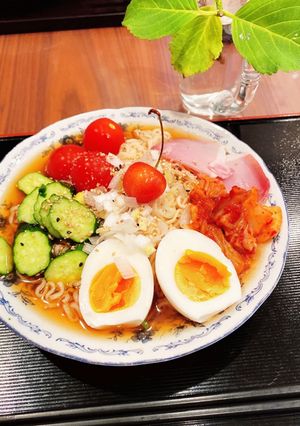 サッポロ一番、簡単冷やし中華-レシピのメイン写真