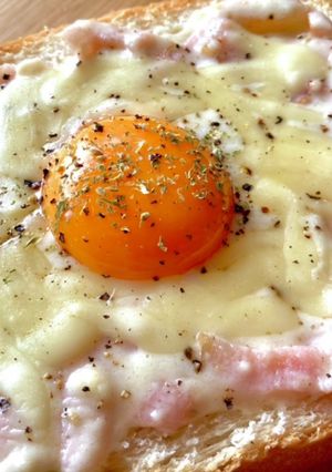トロける濃厚カルボ風トースト#2-レシピのメイン写真