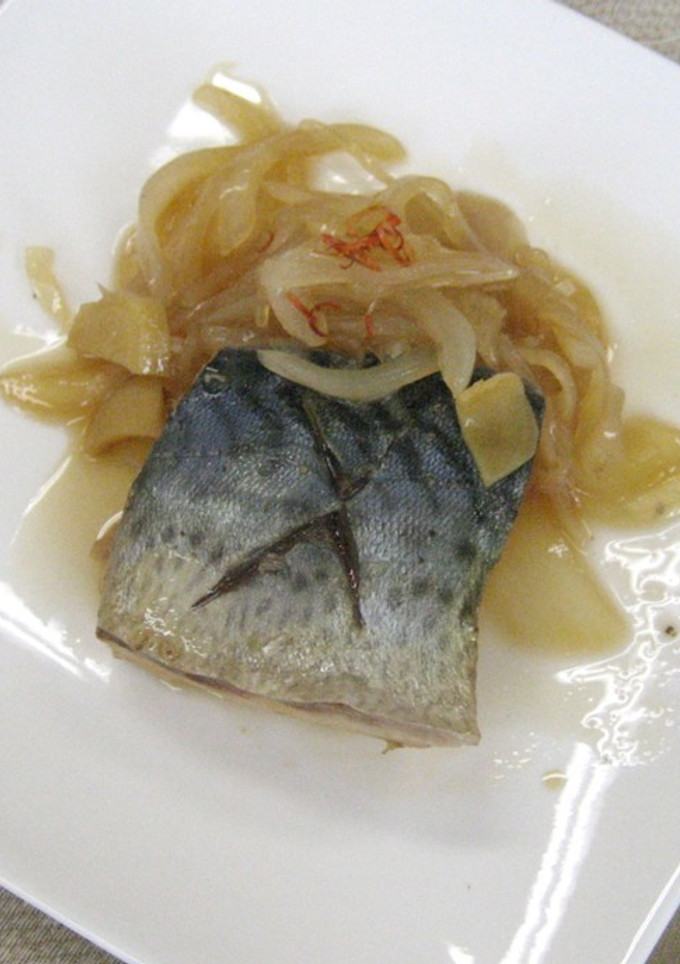 さばと玉ねぎの旨煮（透析食）-レシピのメイン写真