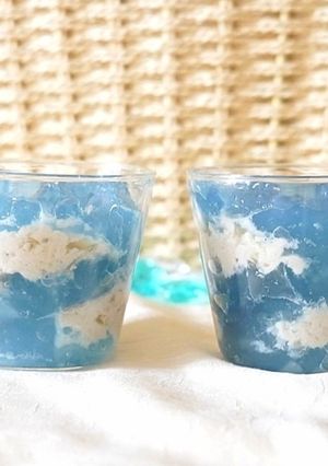 天然色素で♪トロピカルな青空ゼリー-レシピのメイン写真