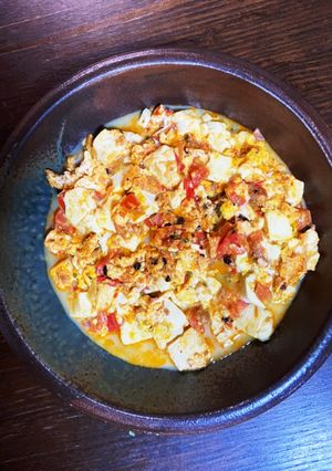 トマトと卵のピリ辛豆腐-レシピのメイン写真
