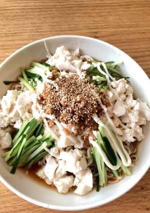食べたら冷やし汁風味噌ラーメン(^^)-レシピのメイン写真